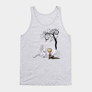 Beautiful unicorn with little fairy Tank Top